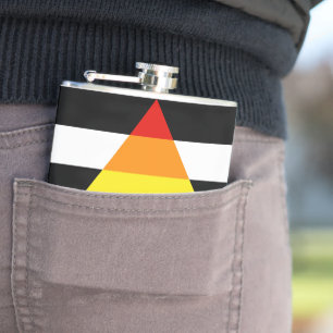 SlipperyJoes Regenbogenflagge für gerade Verbündet Flachmann