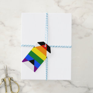 SlipperyJoes Regenbogenflagge für gerade Verbündet Geschenkanhänger