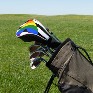 SlipperyJoes Regenbogenflagge für gerade Verbündet Golf Headcover
