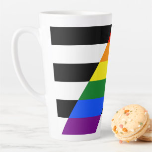 SlipperyJoes Regenbogenflagge für gerade Verbündet Milchtasse
