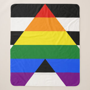 SlipperyJoes Regenbogenflagge für gerade Verbündet Sherpadecke