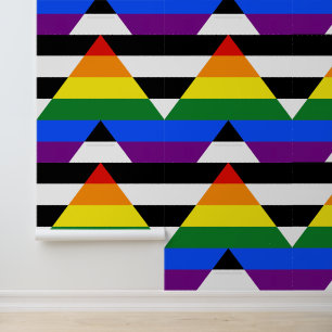 SlipperyJoes Regenbogenflagge für gerade Verbündet Tapete