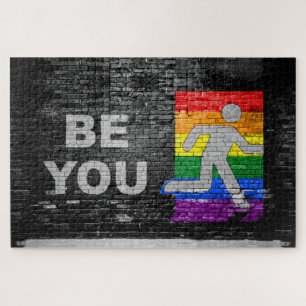 SlipperyJoes Regenbogenstolz-Farben-Panel Stadtbil