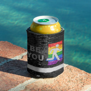 SlipperyJoes Regenbogenstolz-Farben-Panel Stadtbil Dosenkühler