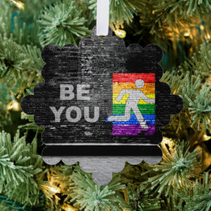 SlipperyJoes Regenbogenstolz-Farben-Panel Stadtbil Ornament Karte