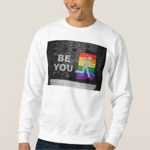 SlipperyJoes Regenbogenstolz-Farben-Panel Stadtbil Sweatshirt