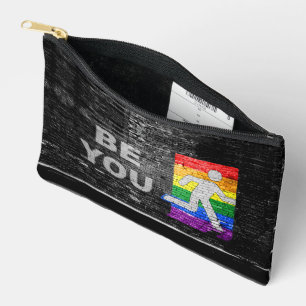SlipperyJoes Regenbogenstolz-Farben-Panel Stadtbil Zubehörtasche
