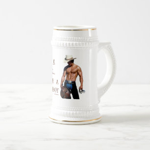 SlipperyJoe's rette Pferd reite Strohhut Cowboyhut Bierglas
