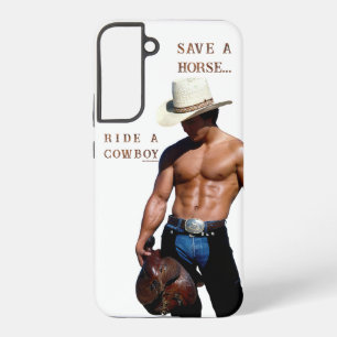 SlipperyJoe's rette Pferd reite Strohhut Cowboyhut Samsung Galaxy Hülle
