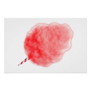 SlipperyJoe's rosa Cotton Candy Karneval Zucker Fo Poster