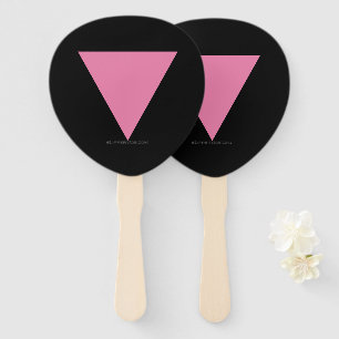 SlipperyJoe's rosa Dreiecksflagge hellrosa Symbol Fächer