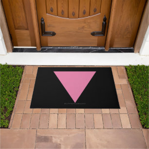 SlipperyJoe's rosa Dreiecksflagge hellrosa Symbol Fußmatte