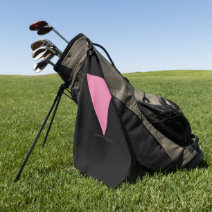 SlipperyJoe's rosa Dreiecksflagge hellrosa Symbol Golfhandtuch