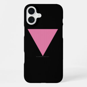 SlipperyJoe's rosa Dreiecksflagge hellrosa Symbol iPhone 16 Plus Hülle