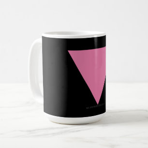 SlipperyJoe's rosa Dreiecksflagge hellrosa Symbol Kaffeetasse