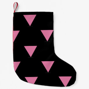 SlipperyJoe's rosa Dreiecksflagge hellrosa Symbol Kleiner Weihnachtsstrumpf