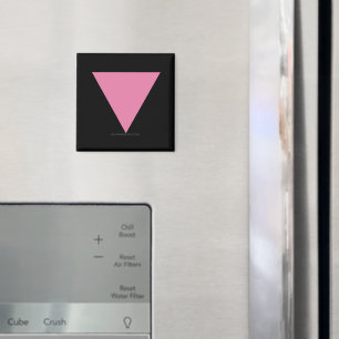 SlipperyJoe's rosa Dreiecksflagge hellrosa Symbol Magnet
