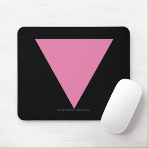 SlipperyJoe's rosa Dreiecksflagge hellrosa Symbol Mousepad