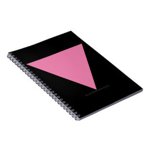 SlipperyJoe's rosa Dreiecksflagge hellrosa Symbol Notizblock