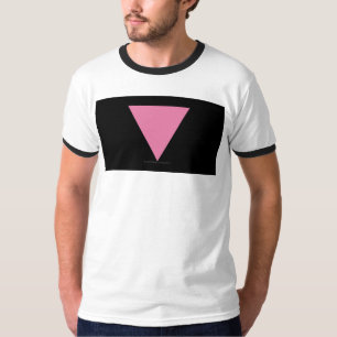 SlipperyJoe's rosa Dreiecksflagge hellrosa Symbol T-Shirt
