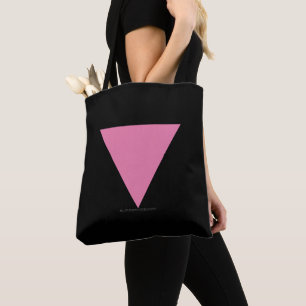 SlipperyJoe's rosa Dreiecksflagge hellrosa Symbol Tasche