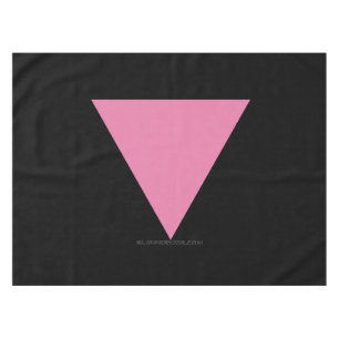 SlipperyJoe's rosa Dreiecksflagge hellrosa Symbol Tischdecke