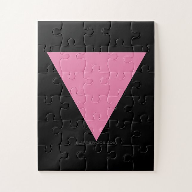 SlipperyJoe's rosa Triangle-Symbol in rosa (Vertikal)