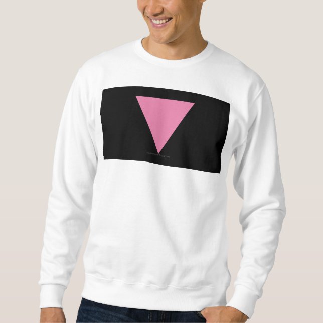 SlipperyJoe's rosa Triangle-Symbol in rosa Sweatshirt (Vorderseite)