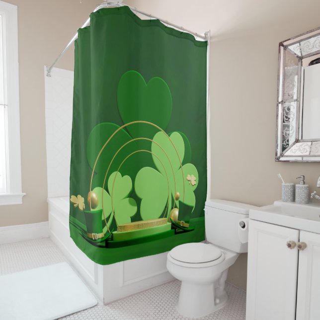 SlipperyJoe's Saint Patrick's Day Duschvorhang (Beispiel)