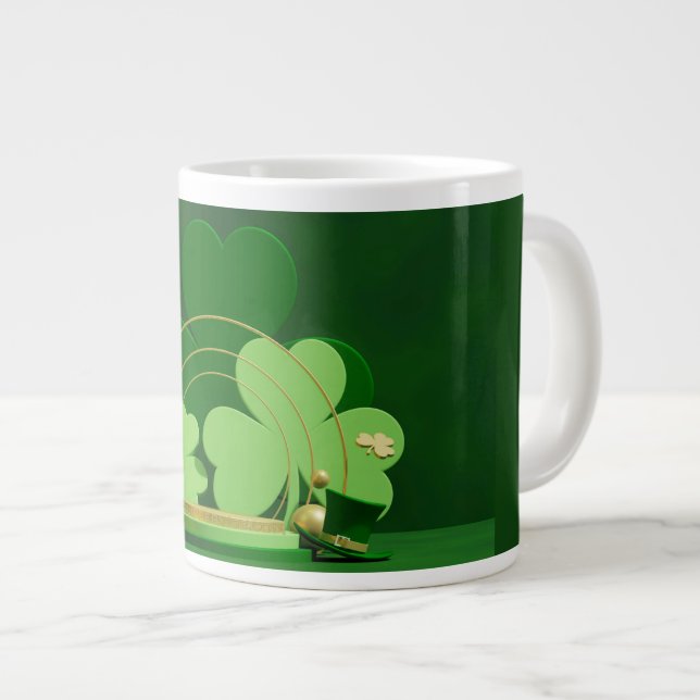 SlipperyJoe's Saint Patrick's Day Jumbo-Tasse (Vorderseite Rechts)
