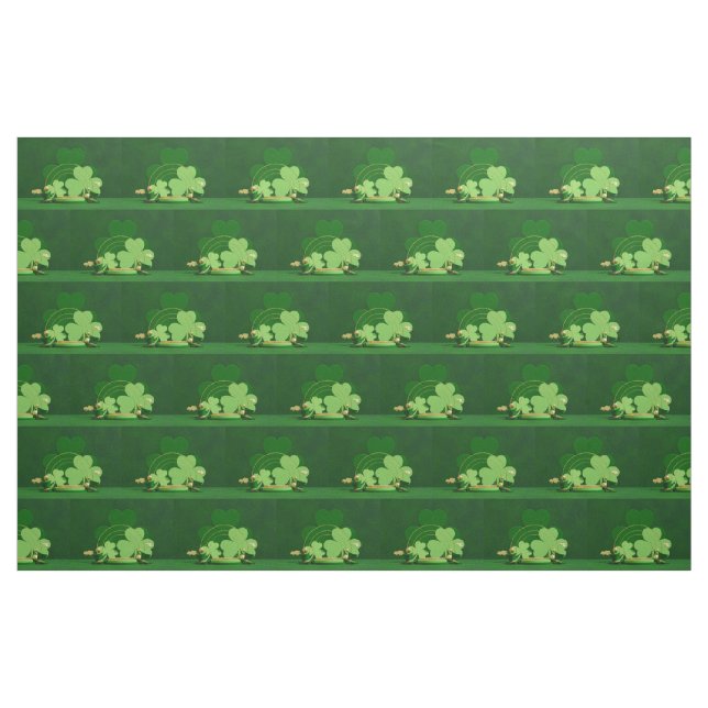 SlipperyJoe's Saint Patrick's Day three-leaf clove Stoff (Yard (91,4 cm))