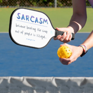 SlipperyJoe's Sarkasmus poliertes Metall-Illusion Pickleball Schläger