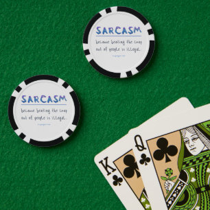 SlipperyJoe's Sarkasmus poliertes Metall-Illusion Pokerchips