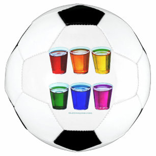 SlipperyJoe's Schnapsgläser sechs Tassen horizonta Fußball