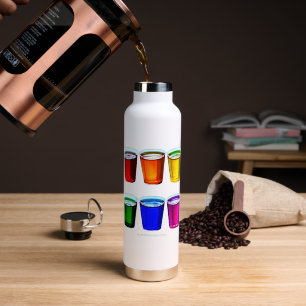 SlipperyJoe's Schnapsgläser sechs Tassen horizonta Trinkflasche