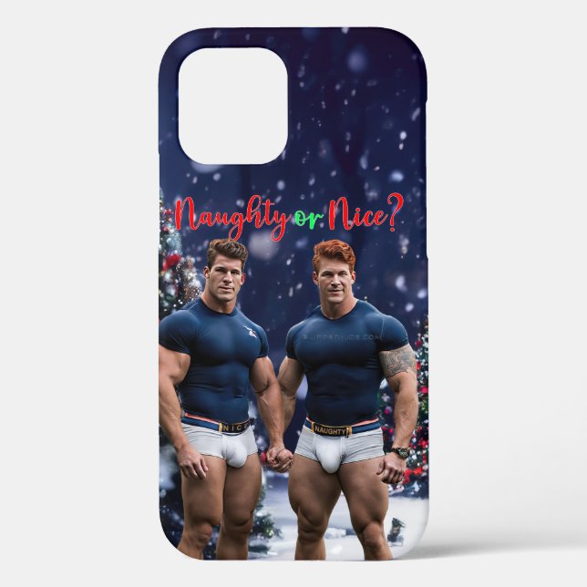 SlipperyJoe's schneebedeckte Weihnachtsbaum Case-Mate iPhone Hülle (Rückseite)