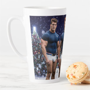 SlipperyJoe's schneebedeckte Weihnachtsbaum Milchtasse