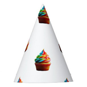 SlipperyJoe's schwindelerregend bunter Regenbogen- Partyhütchen