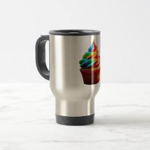 SlipperyJoe's schwindelerregender Regenbogen-Cupca Reisebecher