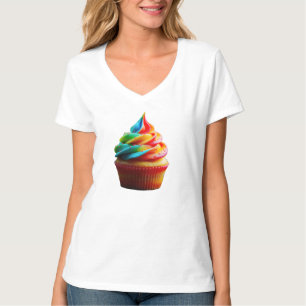 SlipperyJoe's schwindelerregender Regenbogen-Cupca T-Shirt