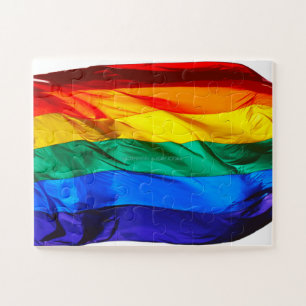 SlipperyJoe's schwule Regenbogenflagge weht rot or