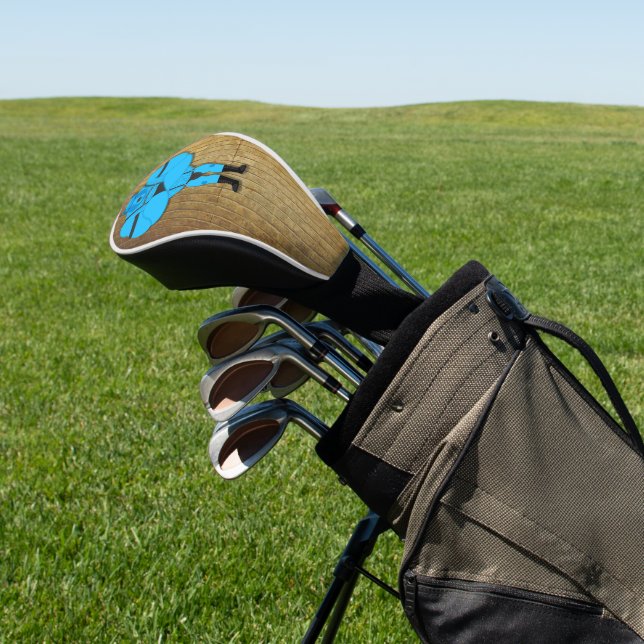SlipperyJoe's schwuler Muskel Bär Cartoon, während Golf Headcover (In SItu)