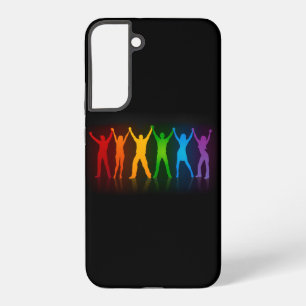 Slipperyjoe's sechs stehende Silhouetten mit erhob Samsung Galaxy Hülle