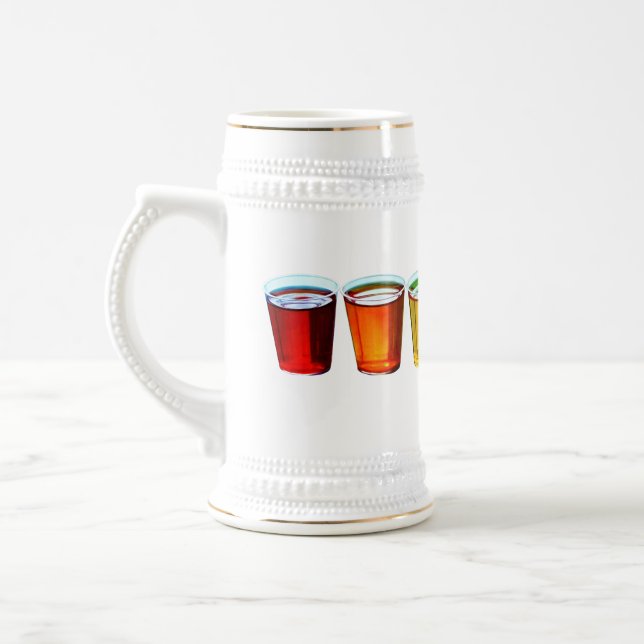 SlipperyJoe's Shot Brille flüssige Stolz Farben ce Bierglas (Links)