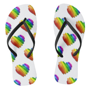 SlipperyJoe's skulpturales dreidimensionales Herz  Flip Flops