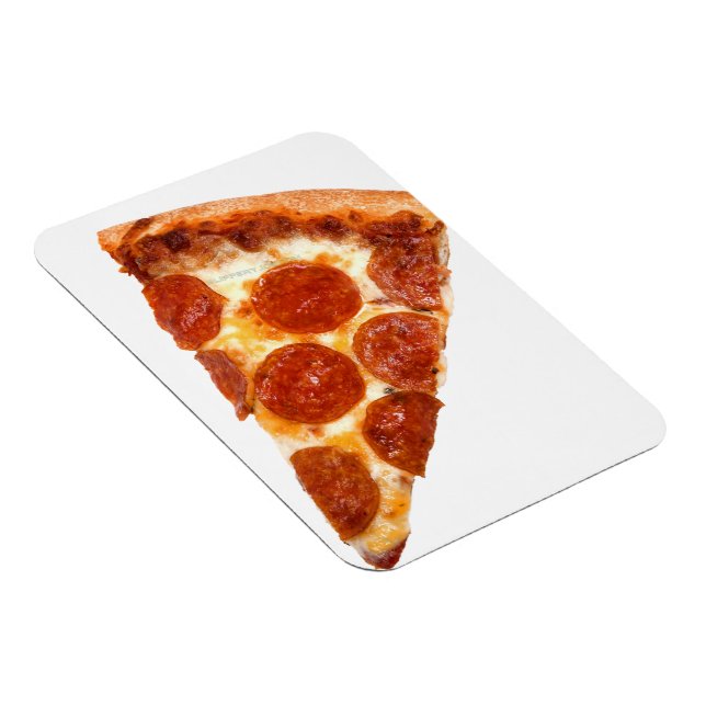 SlipperyJoe's Sliced Pizza Pepperoni Käse delici Magnet (Rechte Seite)