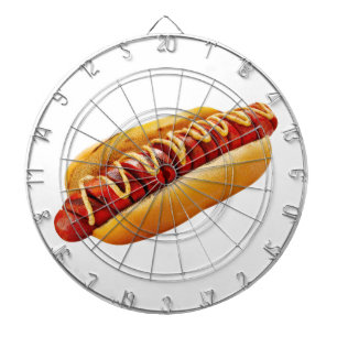 SlipperyJoe's Sommer-BBQ-Vibe-Hotdog in weichem Br Dartscheibe