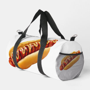 SlipperyJoe's Sommer-BBQ-Vibe-Hotdog in weichem Br Duffle Bag