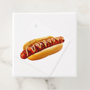 SlipperyJoe's Sommer-BBQ-Vibe-Hotdog in weichem Br Geschenkanhänger
