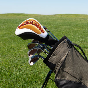 SlipperyJoe's Sommer-BBQ-Vibe-Hotdog in weichem Br Golf Headcover